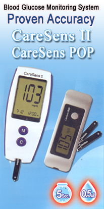 Blood Glucose Monitoring System, Care Sens II